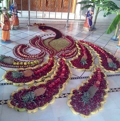 Rangolis su vaisiais