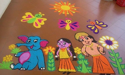 Karikatūra „Rangoli“