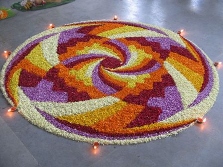 Küçük Günler için Rangoli Tasarımı