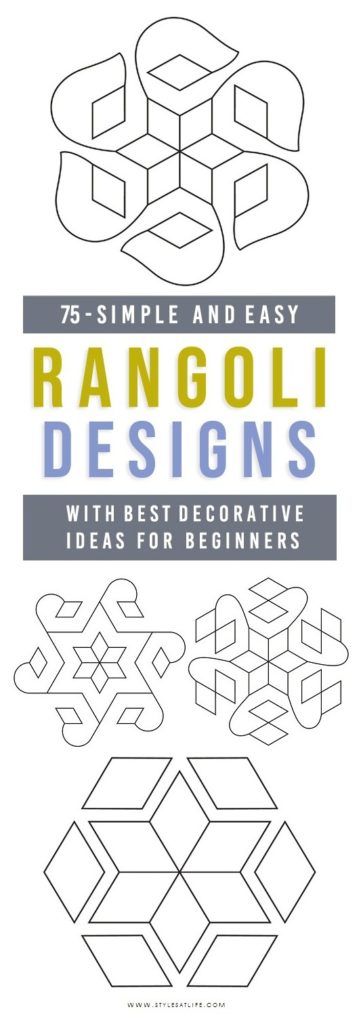 Basit ve Kolay Rangoli Tasarımları