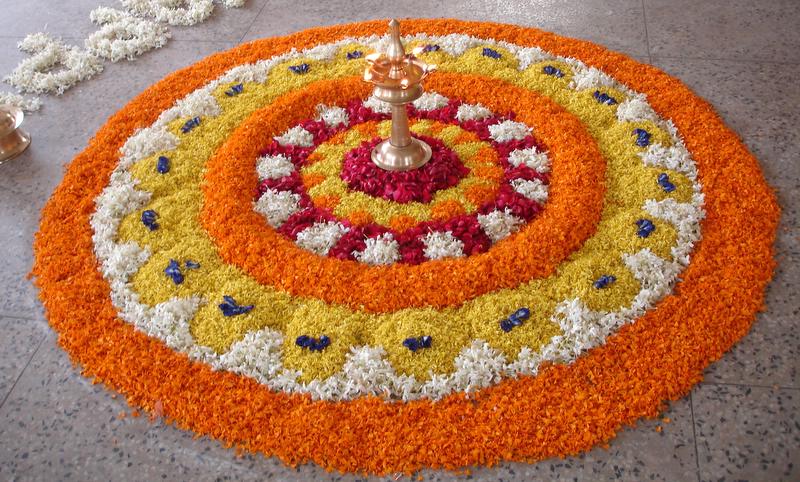 Basit Rangoli Tasarımı