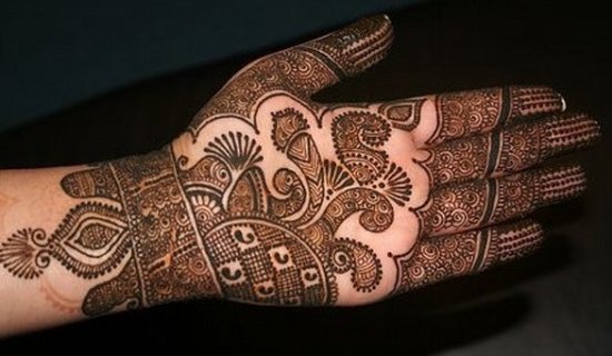 soyut mehndi tasarımı