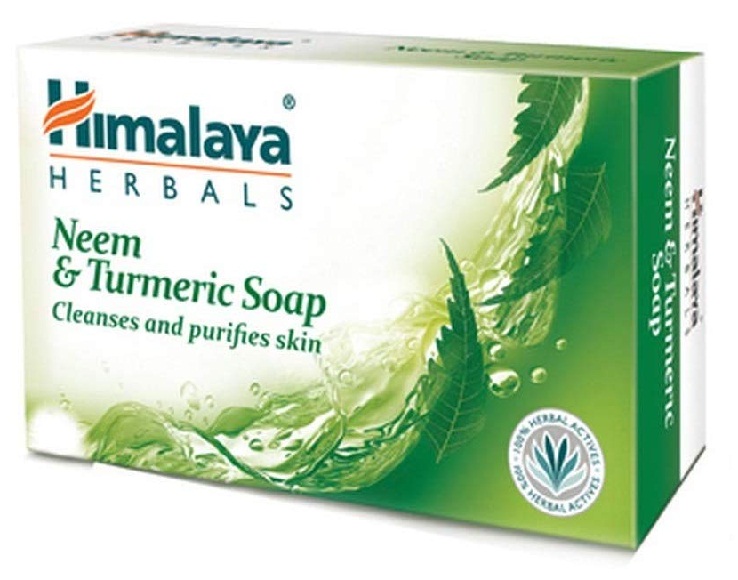 „Himalaya Herbals Neem“ ir ciberžolės muilas