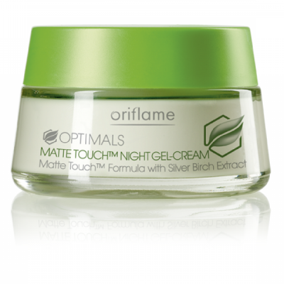 Oriflame optimals mat dokunuşlu gece jeli kremi