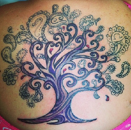 „Paisley Tree“ tatuiruočių dizainas