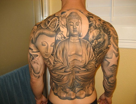 Religijos budizmo tatuiruotės