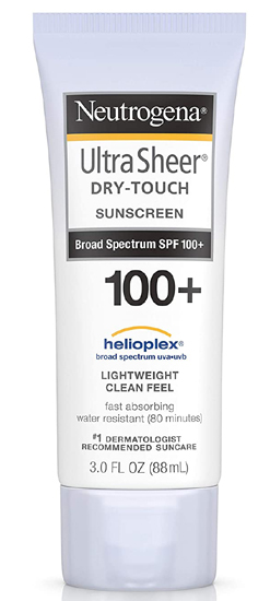 „Neutrogena“, „Ultra Sheer Sunblock Dry Touch“, „Spf 100“