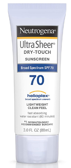 „Neutrogena Ultra Sheer Dry Touch Sunblock Spf 70“