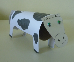Tualetinio popieriaus ritininė karvė