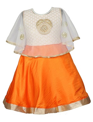 Oranžinė dizainerio suknelė