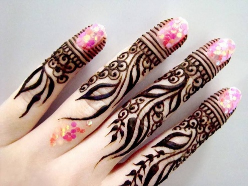 „Finger Mehndi“ dizainai