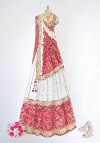 tasarımcı lehenga sarees3