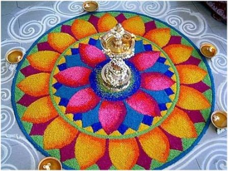 Diya için Galicha Rangoli