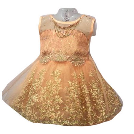 „Golden Net Satin Frock“