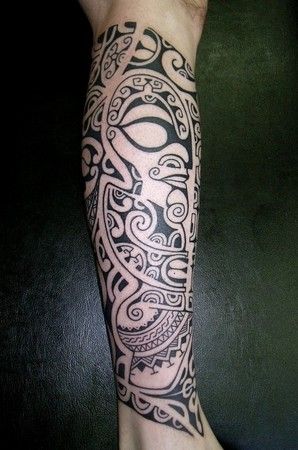 Polinezijos majų tatuiruotės dizainas