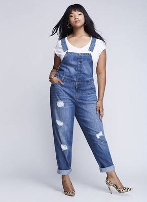 Yıkılmış Denim Tulum