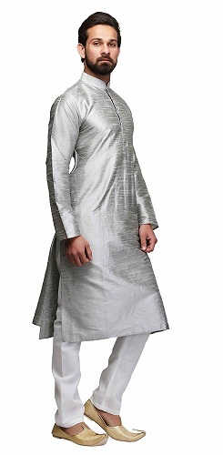 Raw Silk Erkek Kurti