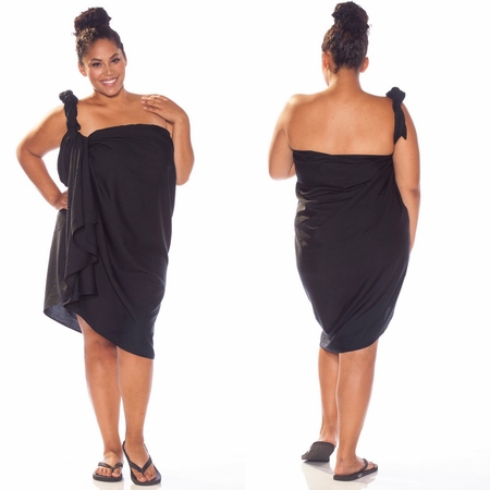 Lengvas juodas Sarong