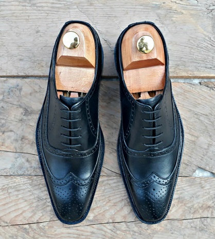 Dantel Ups Siyah Brogue