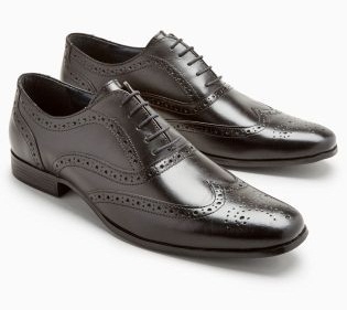 Erkek Siyah Oxford Brogues