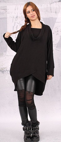 Oversize asimetrik tunik