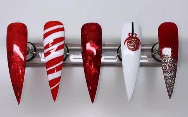 Farklı Noel Nail Art Tasarım