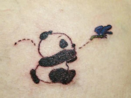 „Baby Panda“ tatuiruočių dizainas