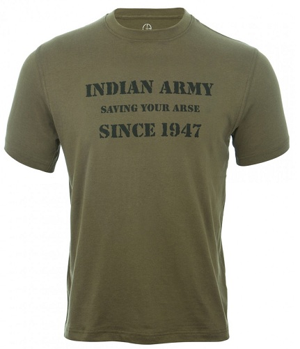 Indijos armijos marškinėlių dizainas