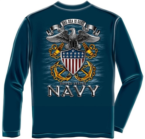 „Navy“ įkvėpti marškinėliai