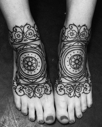 Ayaklar İçin Barok Dövme