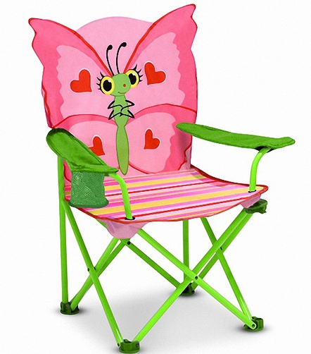Çocuklar için Kelebek Şekilli Plaj Sandalyesi