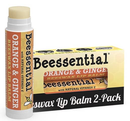 Be Essential Visi natūralūs apelsinų imbiero bičių vaško lūpų balzamai