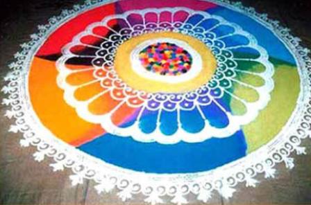 Otantik Büyük Boy Rangoli Tasarımları