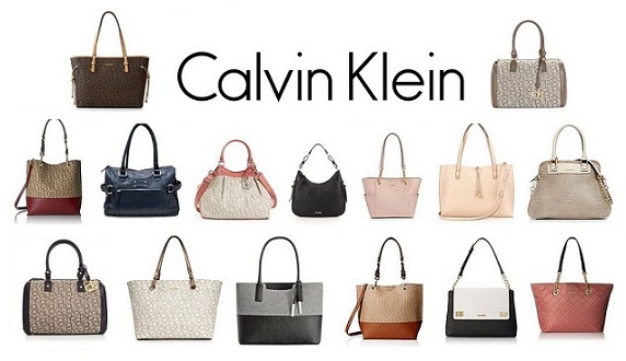 Įvairių dydžių ir modelių „Calvin Klein“ krepšiai