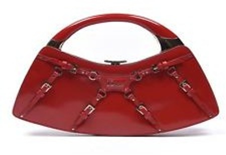 Mažo dydžio „Christian Dior“ raudonas krepšys