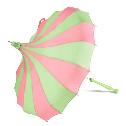 Veranda Pembe ve Yeşil Şemsiye