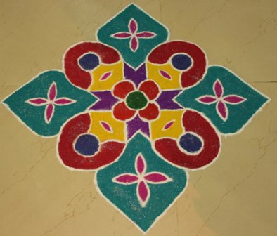 Pagrindinis Rangoli dizainas