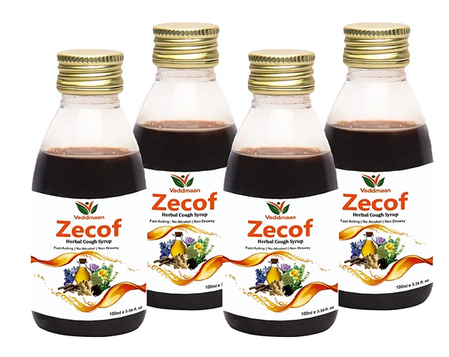 Vaddmaan Zecof - Pure Herbal & amp; Nautralinis Ajurvedos kosulio sirupas