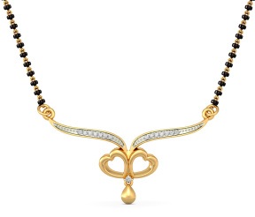 Kalp Kolye 22 Ayar Altın Mangalsutra