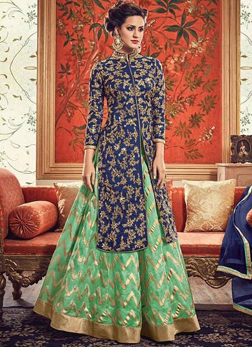 Ghagra ile Banarasi Kısa Kurti