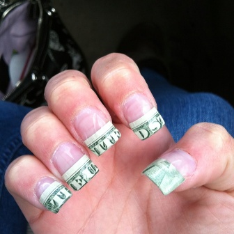 Dollar Nail Art Fransız İpuçları