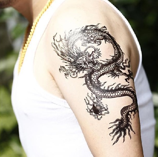 Kinijos „Dragon Classic“ netikros tatuiruotės