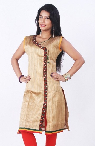 „Golden Silk Casual Kurti“