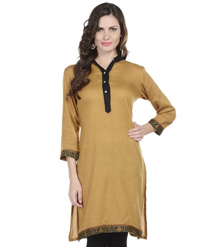 „Poly Rayon Plain“ auksinis Kurti