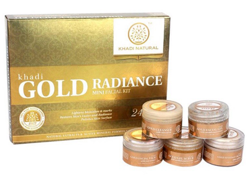 „Khadi Natural Gold Radiance“ veido rinkinys