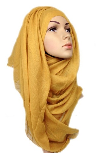 Blizganti viskozės „Hijab“ skara