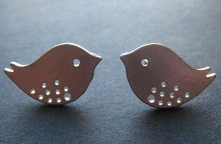 Paukščių auskarų auskarai moterims