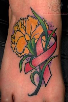 Krūties vėžio tatuiruotės dizainas