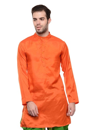 Vyrų paprasta oranžinė Kurta