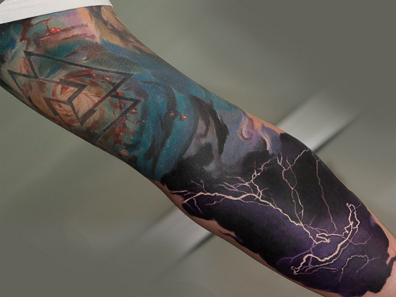 Aukščiausios žaibo tatuiruotės